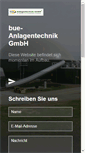 Mobile Screenshot of bue-anlagentechnik.de